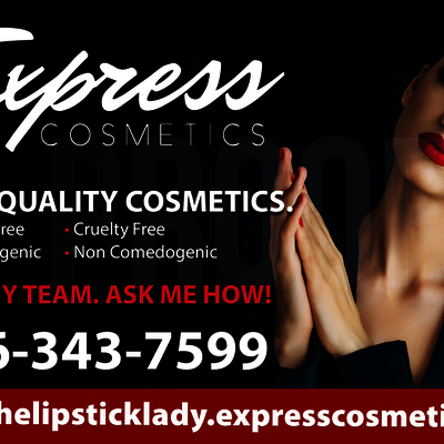 Express cosmetics car door magnet 1