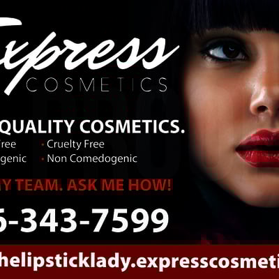 Express cosmetics car door magnet 2