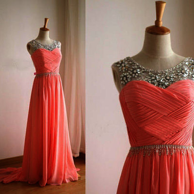 Cute prom dress，cheap prom dress.crystal prom dress，charming prom dress，sweetheart prom dress，chiffon prom dress，pd160117 - Thumbnail 4