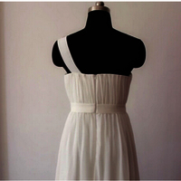 Prom Dresses ,White Prom Dress ,Elegant Prom Dresses,Long Prom Dress ,One Shoulder Evening Gowns ,Chiffon Evening Dresses,Custom Prom Dress,PD160123 - Thumbnail 1