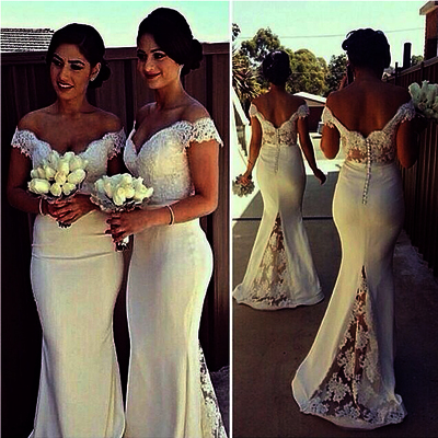 Bridesmaid dress, long bridesmaid dress, mermaid bridesmaid dress, cheap bridesmaid dress, unique bridesmaid dress,lace bridesmaid dress,pd160133 - Thumbnail 4