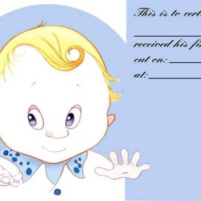 Baby's first haircut (boy) 40b1