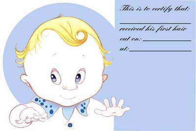 Baby's first haircut (boy) 40b1