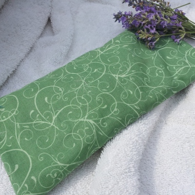 Lavender flaxseed eye pillow in plant green - Thumbnail 4