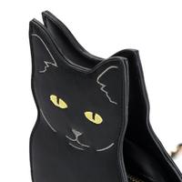 Vintage Cute Black Cat Bag Gold Chain Shoulder Bag - Thumbnail 3