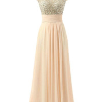 Chiffon Prom Dresses Evening Dresses Floor Length pst0374 - Thumbnail 1