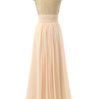 Chiffon Prom Dresses Evening Dresses Floor Length pst0374 - Thumbnail 2