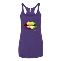 Africa lips tank top - Thumbnail 4