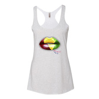 Africa lips tank top - Thumbnail 8