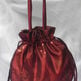 Burgundy Embroidery Handbag - Thumbnail 2