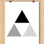 Black Ombre Triangle Art-1