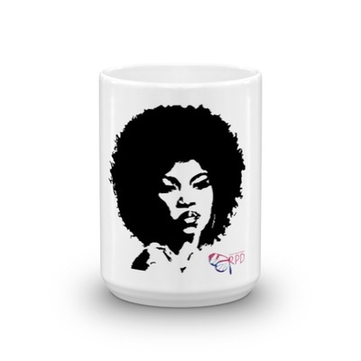 Afro lady mug