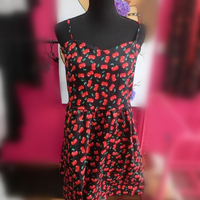 Kawaii Sweet Cherries Pattern Vest Dress SP165413 - Thumbnail 1