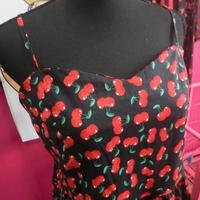 Kawaii Sweet Cherries Pattern Vest Dress SP165413 - Thumbnail 4