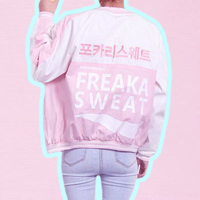 POCARI SWEAT SPOOF BOMBER JACKET