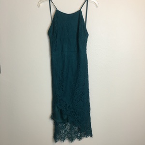 Teal Lace Dress - Thumbnail 1