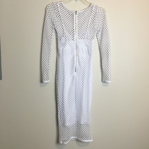 Mesh Overlay Dress - Thumbnail 2