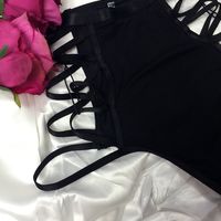 Black lace up sexy panties - Thumbnail 2