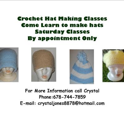 Crochet hat making class