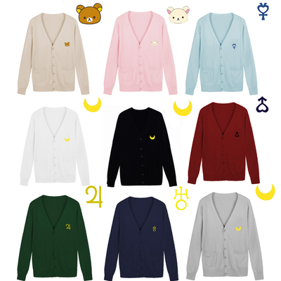 Jk japanese sailor moon bear cardigan sweater coat