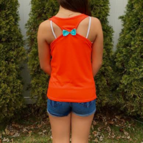 Anchors Away Top in coral - Thumbnail 1