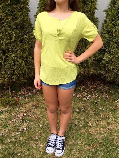 Essential Go To Linen Top in White or Green