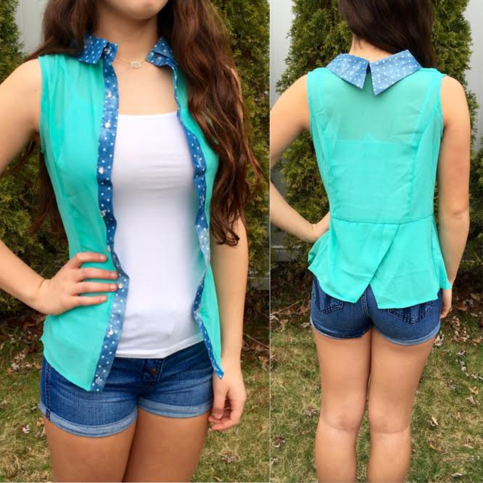 Pops of Polka Dot Top