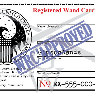 Registered wand carrier permit