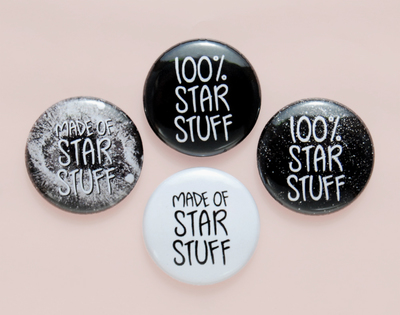 1" star stuff buttons
