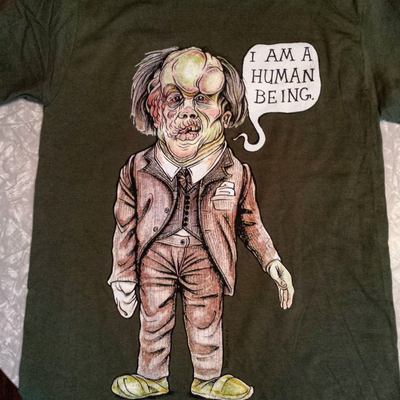 Elephant man shirt (blue or green