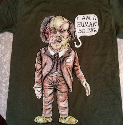 Elephant man shirt (blue or green