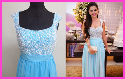 Beads Prom Dresses Floor Length pst0376