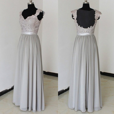 Lace floor length bridesmaid dresses pst0227