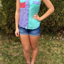 Perfect Colorblock Top - Thumbnail 2