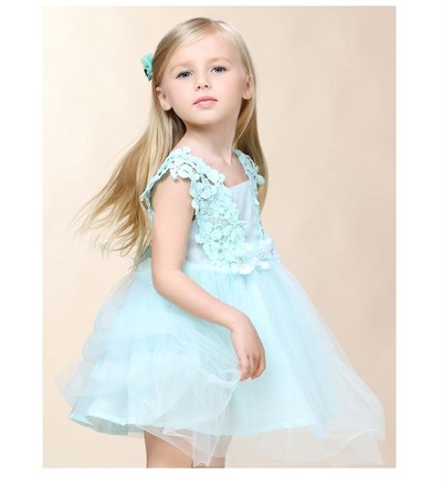 Madison  Aqua Tulle Dress