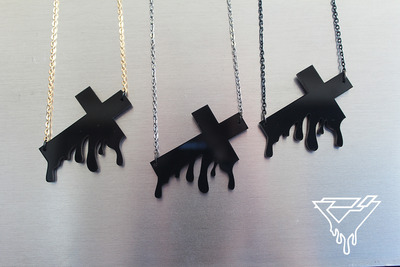 Absolute Faith Bleeding Cross Necklace