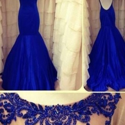 Jewel backless sleeveless lace open back floor length popular evening prom gowns