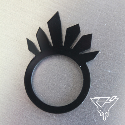 Raw Energy Faux Crystal Ring