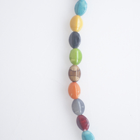 Multicolor Ceramic Beads Necklace NL1076 - Thumbnail 2