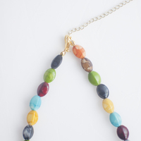 Multicolor Ceramic Beads Necklace NL1076 - Thumbnail 4