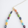 Multicolor Ceramic Beads Necklace NL1076-4