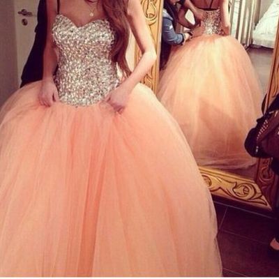 A-line prom dress,princess prom dress, charming prom dress, strapless prom dress, 2016 prom dress, prom gown, e2257 - Thumbnail 5