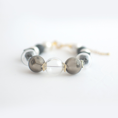 Cotton pearl glass bracelet bl1113