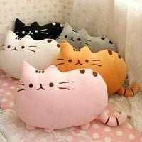 Kawaii cartoon cat pillow - Thumbnail 1