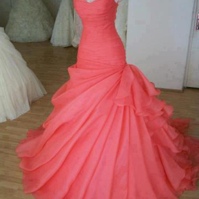 Gorgeous sweep train beading ball gown prom dress,quinceanera dresses