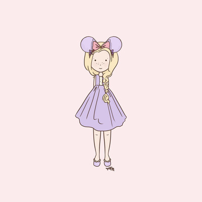 Disneybound rapunzel fan 1 (color options) - Thumbnail 4