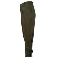 Olive Capri Pants 3/4 Length - Thumbnail 4