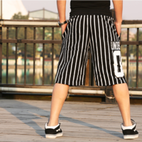 UNDRTD HIP HOP BLACK WHITE STRIPED HAREM LOOSE PANTS - Thumbnail 3