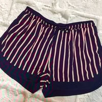 Navy Striped Shorts - Thumbnail 1