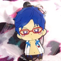 Free! Iwatobi Swim Club - Anime - Rubber Mascot Strap - Matsuoka Rin / Hazuki Nagisa / Ryuugazaki Rei - Thumbnail 1